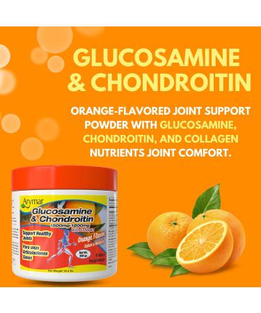 Arymar Glucosamine Chandroitin Powder (1500mg/1200mg) - Joint Health Support Supplement - Helps Maintain Mobility & Flexibility - High Absorption Formula - 300g (10.5 oz) - Buy Online on GoSupps.com