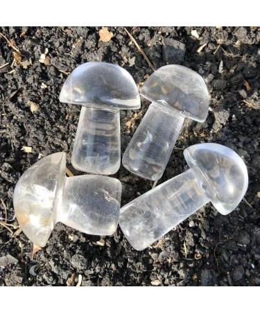 Home Decoration 40-50mm Crystal Mushroom Natural Clear Quartz Mushrooms Lovely Rose Crystal Gemstone Agaric Home Decoration Stones Obelisk 1pc - Buy Online on GoSupps.com