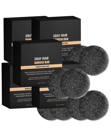 Youthful Hair Rejuvenation Soap Bar - Natural Gray Hair Reversal Solution for Men and Women (5PCS)
