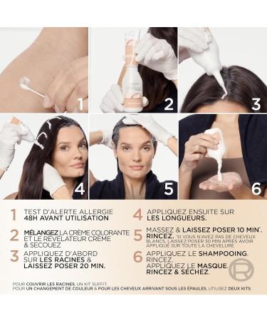  L'Oreal Paris L'OR AL PARIS - Permanent Hair Color - Ammonia-Free - 100% Gray Coverage - Excellence Cr me U - Buy Online on GoSupps.com