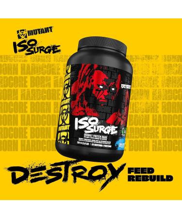 MUTANT ISO SURGE | Gourmet hardcore protein formula - whey protein Isolate powder low carb low fat digestive enzyme boosted - Triple Chocolate - 727 g Triple Chocolate 727.0 g (Pack of 1) - Buy Online on GoSupps.com