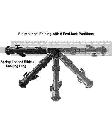 UTG Recon Flex M-LOK Bipod Matte Black - Adjustable Height 5.7-8 - Buy Online on GoSupps.com