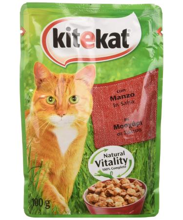 Kitekat Cat Food with Beef in Sauce 100g – 48 sachets
