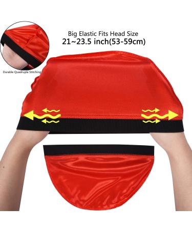 3+1 Wave Caps Silky Durags Pack for Men - Good Compression Satin Doo Rag Set - Buy Online on GoSupps.com