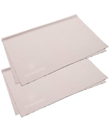 Brandson glasses cleaning towels XXL (30x40 cm gray 2 pieces) glasses microfiber cloth large washable - microfiber brilliant towels cleaning towels for glasses cell phone display etc. 2 pieces (1 Pack)