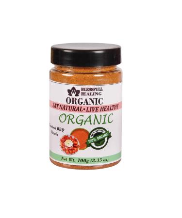 Blessfull Healing Organic Tandoori BBQ Masala 100 Gram Airtight Container (Packing May Vary) 100 Gram 3.35 oz