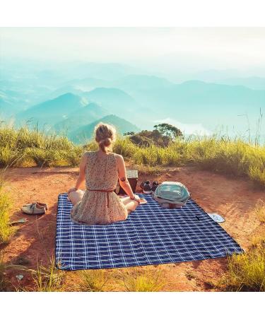 Wind Tour Family Outdoor Waterproof Durable Picnic Blankets with Carry Strap Foldable 5070.9 inch Sandproof Beach Mat for Kids Playground Camping Park Hiking Grass Travelling (1  Navy Blue) 1 Navy Blue - Buy Online on GoSupps.com