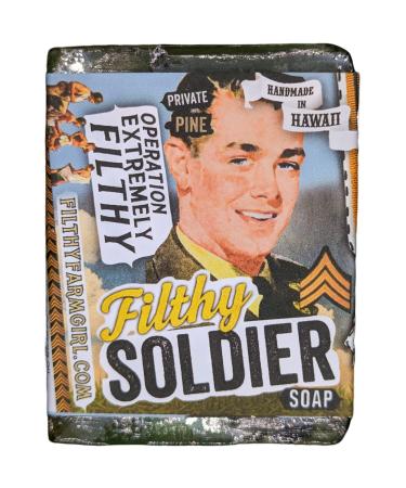Filthy Soldier all natural glycerin BAR SOAP Sandalwood Pine Rosemary Cedar