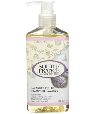 South of France Lavender Fields Hand Wash with Soothing Aloe Vera 8 oz (236 ml)