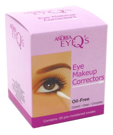 Andrea Eye Q's Eye Make-Up Correctors Swabs 50 Count (2 Pack) 50 Count (Pack of 2)
