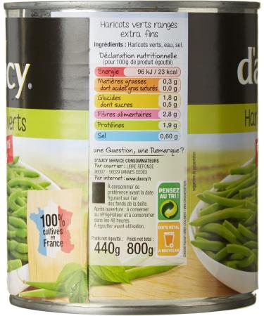 D'Aucy Extra Fine Green Beans 440g - Buy Online on GoSupps.com