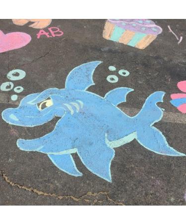 RoseArt Washable Sidewalk Chalk Paint Super Set - 8 Colors, 2 Foam Brushes - Buy Online on GoSupps.com