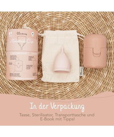 BAMBOOZY LUXUS Menstruation Cup with Sterilizer | Reusable Medical Silicone | Sustainable Plastic-Free & BPA-Free | Up to 12 Hours Protection - Buy Online on GoSupps.com