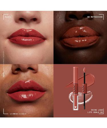NYX Professional Makeup Lipgloss - Highly Pigmented Long-Lasting Non-Staining Shine Loud - 04 Life Goals - Buy Internationally - Buy Online on GoSupps.com