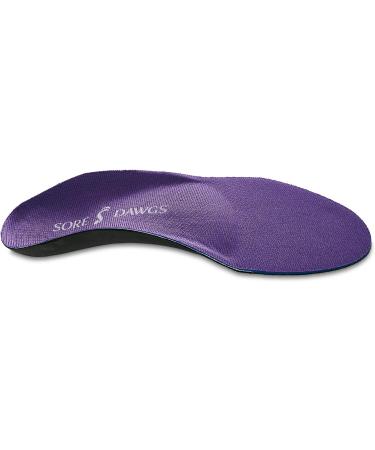 Medium Sore Dawg Competitor Support Insoles for High-Arch Shoes - Purple - Buy Online on GoSupps.com