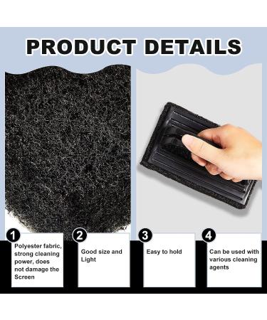 6 Pcs Screen Printing Scrub Pad with Black Handle - Chemical Resistant Scrub Brush for Cleaning Mesh Frames - Screen Printing Supplies - Buy Online on GoSupps.com