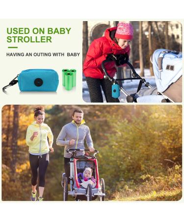 Dingion 3 Pack Diaper Bag Dispenser Set with 135 Baby Disposal Bags - Blue Green | Newborn Essential Gift - Buy Online on GoSupps.com