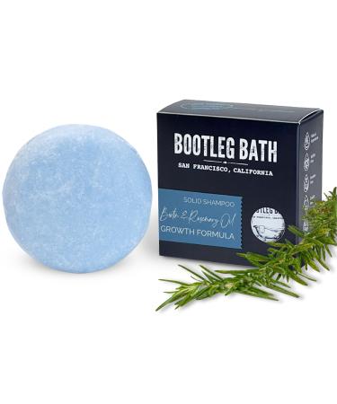 Growth Formula Shampoo Bar with Biotin and Rosemary Oil | Eco-Friendly Paraben-Free Hair Growth Shampoo 2.2 oz