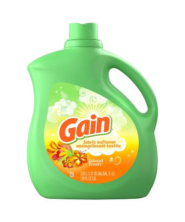Gain Liquid Fabric Softener Island Fresh 150 Loads 129 fl oz