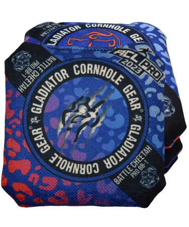 Gladiator Cornhole Gear ACL Approved Cornhole Bags, Professional Cornhole Bags Slick and Slow, Regulation Size 16 oz Cornhole Bean Bag Set for Cornhole Toss Game. Corn Hole Beans Bags Blue