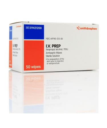 Smith And Nephew I.V. Prep Wipes - 50/bx by Smith & Nephew