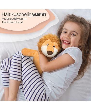 Mouji Premium Lion Hot Water Bottle for Kids | 0.75L Cuddly Heating Toy | Cozy Heat Bottles for Children & Adults | Animal Bed Warmth & Comfort - Buy Online on GoSupps.com