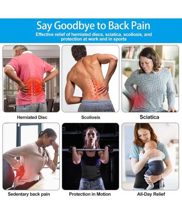 Bracepost Women's Lower Back Pain Relief Brace with Biomimetic Aluminum Plate - Adjustable Lumbar Support Belt for Herniated Disc & Sciatica - Regular Size (Waist 37-48inch) - Buy Online on GoSupps.com