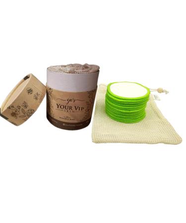Your VIP Skin Sliming Pads - Washable & Reusable Organic Cotton/Bamboo (20 Pieces) for Ultimate Skin Care - Buy Online on GoSupps.com
