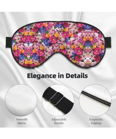 SSIMOO Blooming Flowers Soft Sleep Eye Mask - Breathable Eye Patch for Women | Perfect Travel & Relaxation Accessory - Buy Online on GoSupps.com