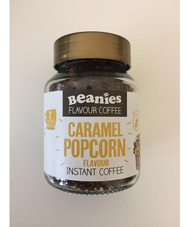 Beanies The Flavour Co Beanies Popcorn Caramel Scented Instant Coffee 50g Jar
