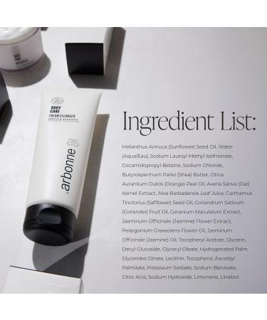 BodyCare Cream Cleanser Luxurious Moisturizing Body Wash with Botanical Oils Oat Kernel Extract Aloe and Shea Butter for Soft Radiant Skin 8 oz / 237 ml by Arbonne - Buy Online on GoSupps.com