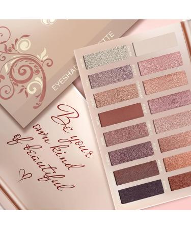 Eyeshadow Palette Eye Makeup - Nude 16 Colors Shimmer Matte Ultra Pigmented Eye Shadow - Buy Online on GoSupps.com