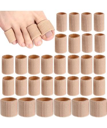 30 Pieces Toe Cushion Tubes Toe Sleeves Soft Gel Corn Pad Protectors for Cushions Corns Blisters Calluses Toes and Fingers - Buy Online on GoSupps.com