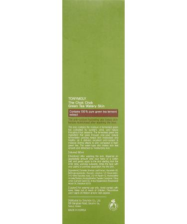 TONYMOLY Chok Chok Green Tea Watery Skin 6 fl oz - Hydrating Korean Skincare - Buy Online on GoSupps.com