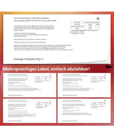 Doctors Best Energy Plus - Coenzyme Q10 NADH & Vitamin B12 | 60 Vegan Capsules | Gluten-Free Non-GMO Lab Tested - Buy Online on GoSupps.com