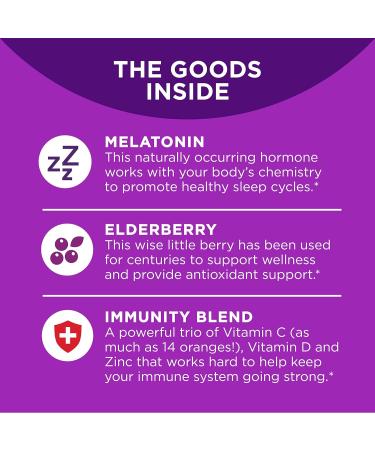 OLLY Immunity Powder Nighttime Support with Melatonin, Elderberry, Vitamin C, D, Zinc - 10 Pack Lemon Flavor - Buy Online on GoSupps.com