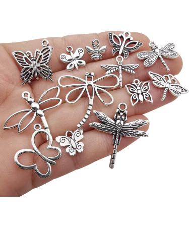 WOCRAFT 100g Mixed Butterfly Dragonfly Bee Insect Charms for Jewelry Making - DIY Necklace Bracelet Crafting Findings (M295) - Buy Online on GoSupps.com