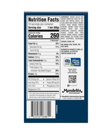 CLIF BAR - Energy Protein Bars - Peanut Butter Banana with Dark Chocolate - Made with Organic Oats - Energy Bars - Non-GMO - (10 Pack) - Buy Online on GoSupps.com