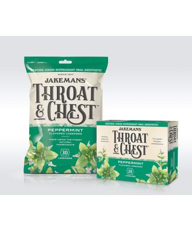 Jakemans Cherry Throat & Chest Lozenge Cough Drops 30 Count - All Natural Ingredients - Buy Online on GoSupps.com