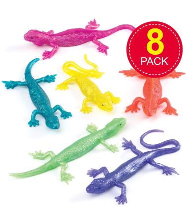 Baker Ross P515 Stretchy Lizards (Pack of 8) & AG671 Stretchy Snakes (Pack of 8) Pack of 8 + AG671 Stretchy Snakes (Pack of 8) - Buy Online on GoSupps.com