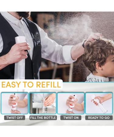 Hula Home Spray Bottle for Hair - 10.1oz Flairosol Continuous Fine Mist Sprayer - Ideal for Hairstyling Cleaning Salons & Essential Oils - White - Buy Online on GoSupps.com