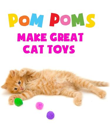 1000 Pieces 1 Inch Pom Poms for Crafts - 10 Assorted Colors - Puff Balls - Separated by Bag - Buy Online on GoSupps.com