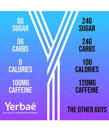 Yerbae Energy Seltzer Variety Tropical Pack - 12oz Cans (12 Pack) | 0 Sugar, 0 Calories, 0 Carbs | Energized by Yerba Mate | Naturally Caffeinated & Plant-Based | Healthy Alternative to Coffee and Sodas - Buy Online on GoSupps.com
