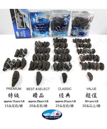 Arctica Food Canadian Dried Wild Sea Cucumber - 0 Trans 0 Cholesterol Low Sodium Great Source of Protein Premium Quality Superfood Premium Giftbox 250g+ - Buy Online on GoSupps.com
