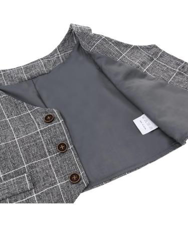 Famuka Baby Boys Gentleman Suit Blazer Toddler Tuxedo Clothing Set - Grey (Size 80) - Buy Online on GoSupps.com