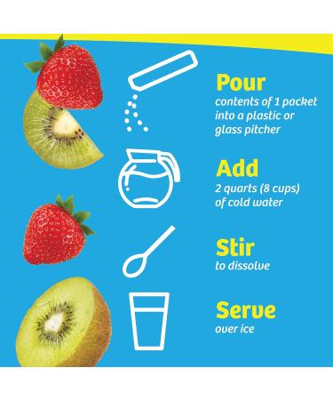 Wyler's Light Kiwi Strawberry Pitcher Packs - 6 Boxes (36 Packets) - New Recyclable Formula - Buy Online on GoSupps.com