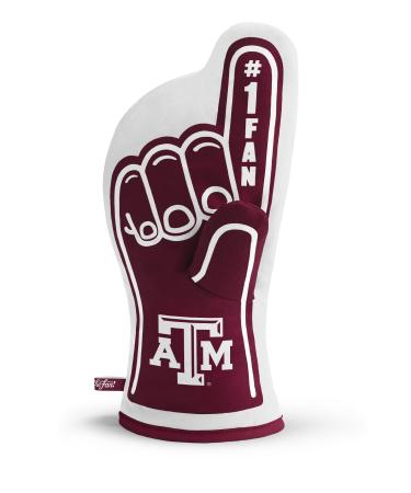 YouTheFan NCAA #1 Oven Mitt 13" x 6.5" Heat Resistant 100% Quilted Cotton Texas A&M Aggies 13.25" x 6.5" Team Color