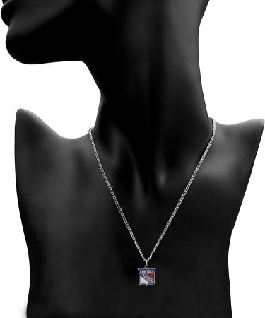 NHL New York Rangers 22 Chain Necklace with Small Charm - Team Color Fan Shop - Buy Online on GoSupps.com