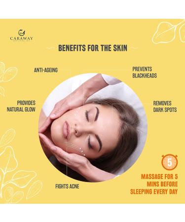 CARAWAY Organic Moringa Oil - Cold Pressed 50ml | Nourish Skin Face & Hair | Pure Indian Moringa Seed Oil - Buy Online on GoSupps.com