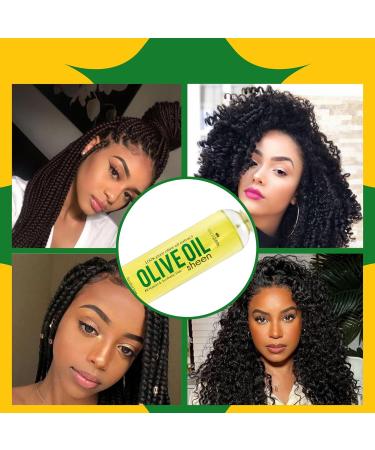 Black Queen Olive Oil Sheen Spray for Locs Dreadlocks Twists Braids Cornrows 4C Hair - Moisturizing Refreshing - 2 oz (Pack of 6) - Buy Online on GoSupps.com